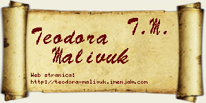 Teodora Malivuk vizit kartica